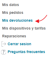 Mis devoluciones