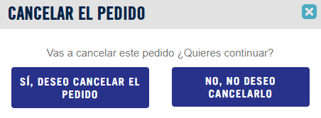Confirma tu cancelación